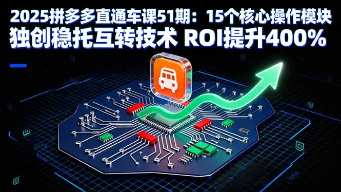 2025拼多多直通车课51期：15个核心操作模块 独创稳托互转技术 ROI提升400% - 付费阅读