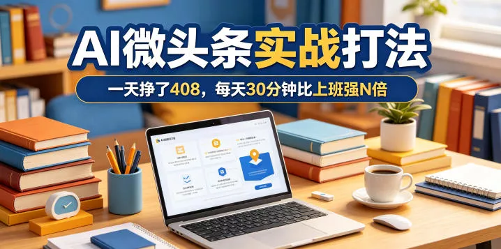 一天挣了408，AI微头条实战打法，每天30分钟比上班强N倍 - 付费阅读