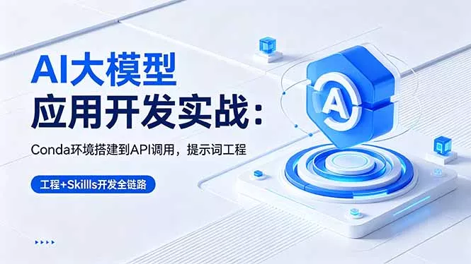 AI 大模型应用开发实战：Conda环境搭建到API调用，提示词工程+Skills开发全链路 - 付费阅读