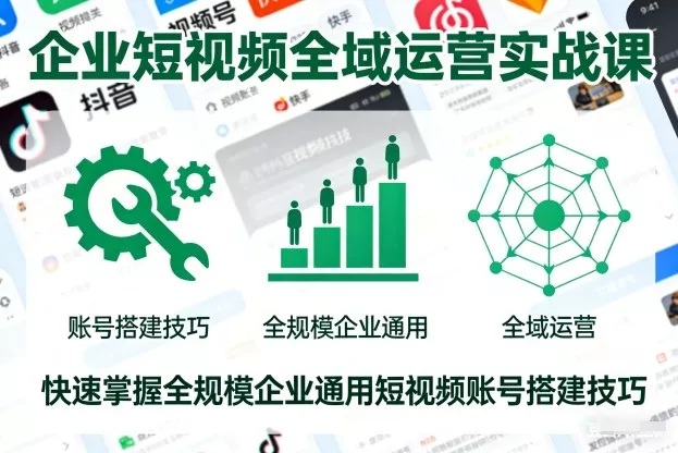 企业短视频全域运营实战课，快速掌握全规模企业通用短视频账号搭建技巧 - 付费阅读