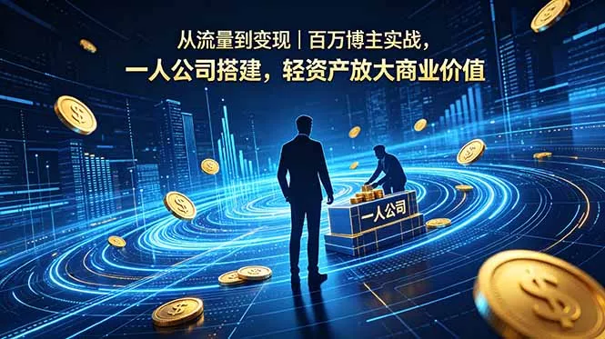 从流量到变现｜百万博主实战，一人公司搭建，轻资产放大商业价值 - 付费阅读