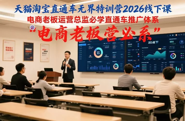 天猫淘宝直通车无界特训营2026线下课，电商老板运营总监必学直通车推广体系 - 付费阅读