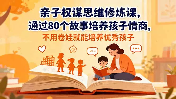 亲子权谋思维修炼课，通过80个故事培养孩子情商,不用卷娃就能培养优秀孩子 - 付费阅读