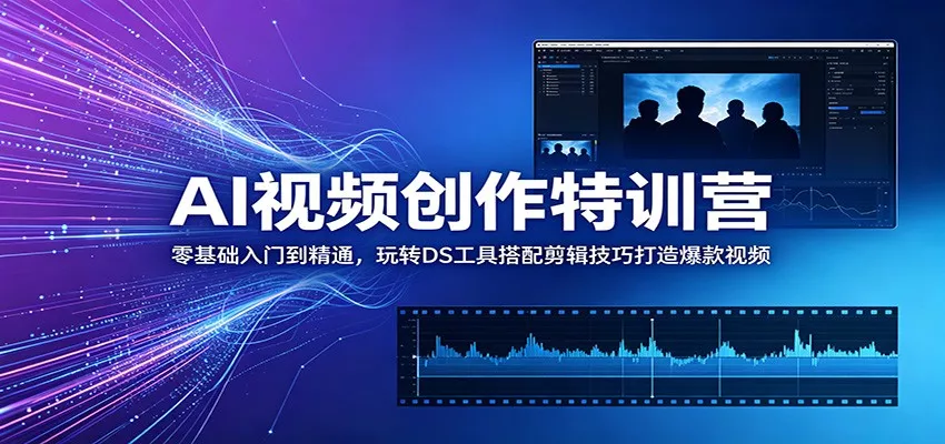 AI视频创作特训营：零基础入门到精通，玩转DS工具搭配剪辑技巧打造爆款视频 - 付费阅读