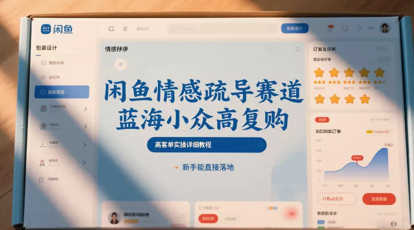 闲鱼情感疏导赛道，蓝海小众高复购，高客单实操详细教程，新手能直接落地 - 付费阅读