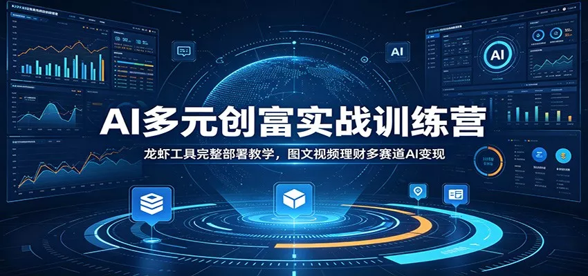 AI多元创富实战训练营：龙虾工具完整部署教学，图文视频理财多赛道AI变现 - 付费阅读