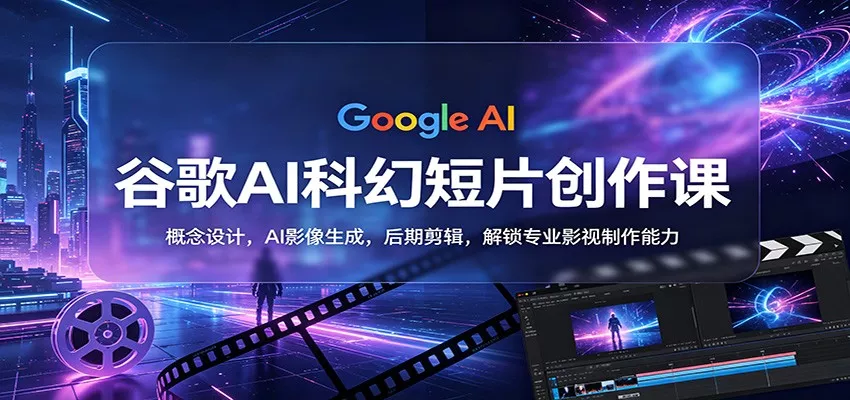 谷歌AI科幻短片创作课：概念设计，AI影像生成，后期剪辑，解锁专业影视制作能力 - 付费阅读