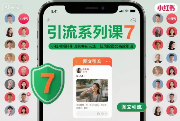 引流系列课7，小红书矩阵引流获客新玩法，低风险图文高效引流 - 付费阅读