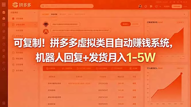 可复制！拼多多虚拟类目自动赚钱系统，机器人回复+发货月入 1-5W - 付费阅读