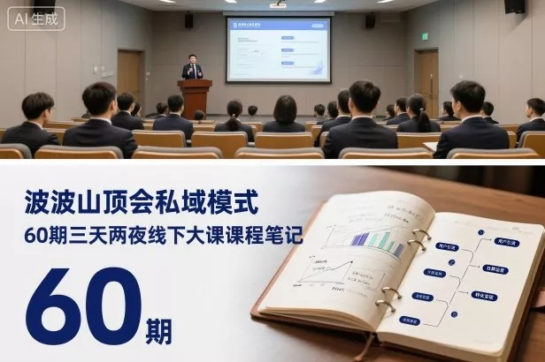 波波山顶会私域模式60期三天两夜线下大课课程笔记(文档) - 付费阅读