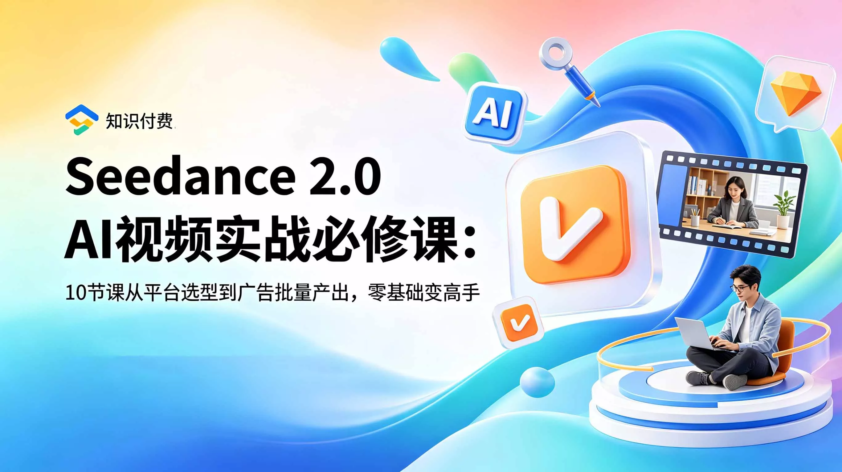 Seedance 2.0 AI视频实战必修课：10节课从平台选型到广告批量产出，零基础变高手 - 付费阅读