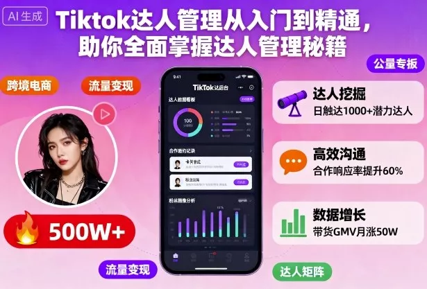 Tiktok达人管理从入门到精通，助你全面掌握达人管理秘籍 - 付费阅读