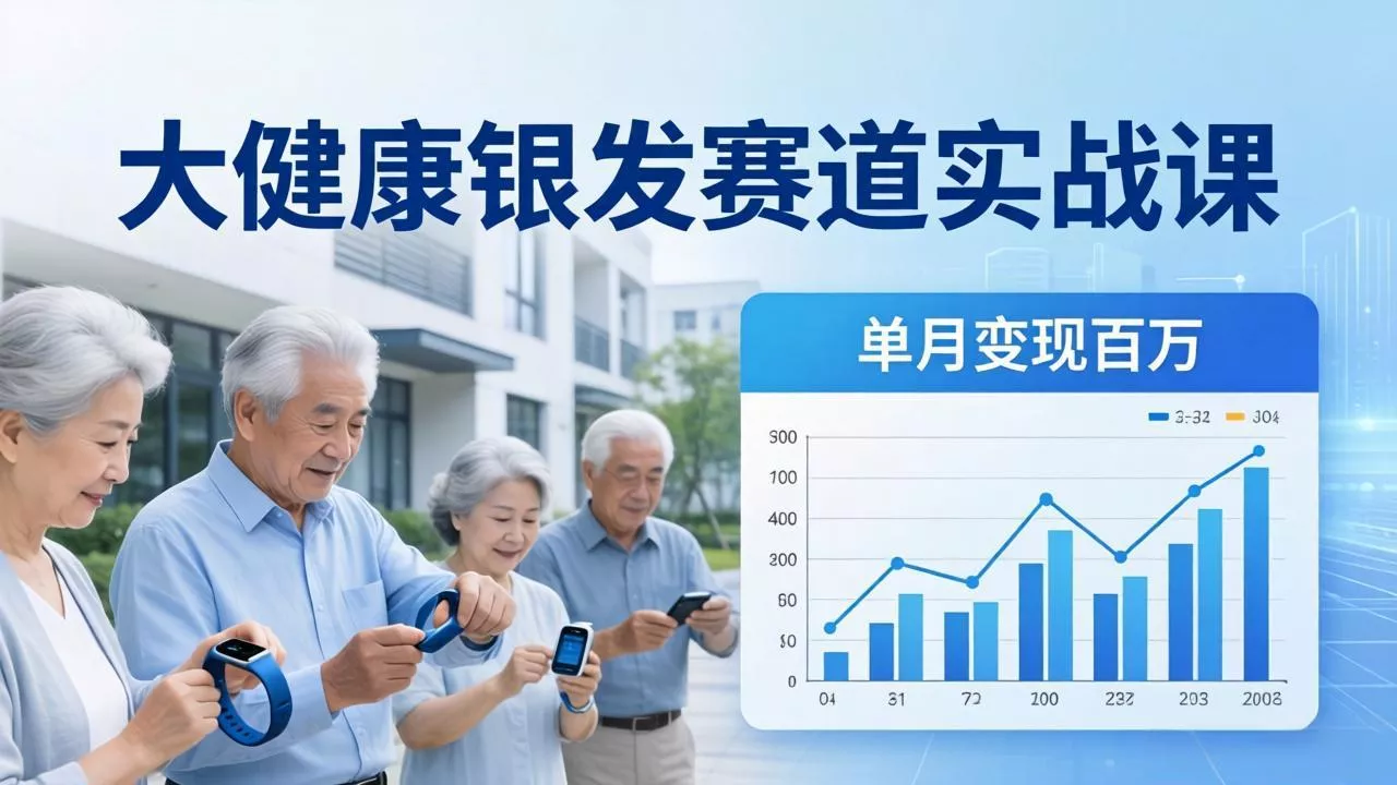 大健康银发赛道实战课：拆解视频号线索型 IP 单月变现百万逻辑，教你精准获客高效变现 - 付费阅读