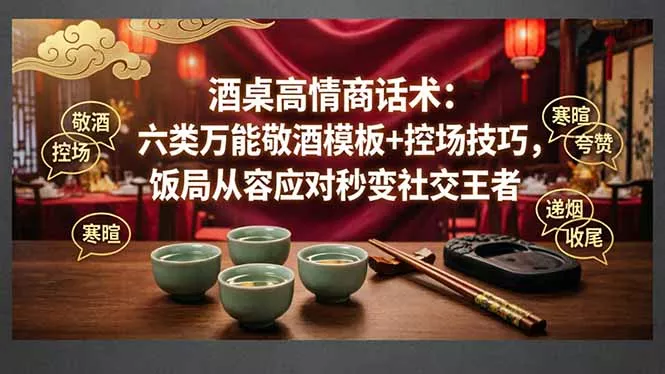付费文章：酒桌高情商话术：六类万能敬酒模板+控场技巧，饭局从容应对秒变社交王者 - 付费阅读