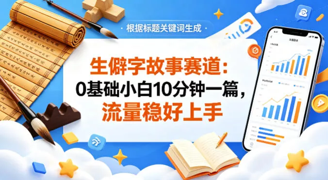 公众号流量主——生僻字故事赛道，流量稳，好上手，0基础小白也能10分钟一篇 - 付费阅读