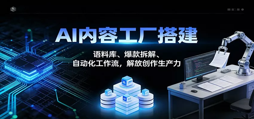 AI内容工厂搭建：语料库、爆款拆解、自动化工作流，解放创作生产力 - 付费阅读