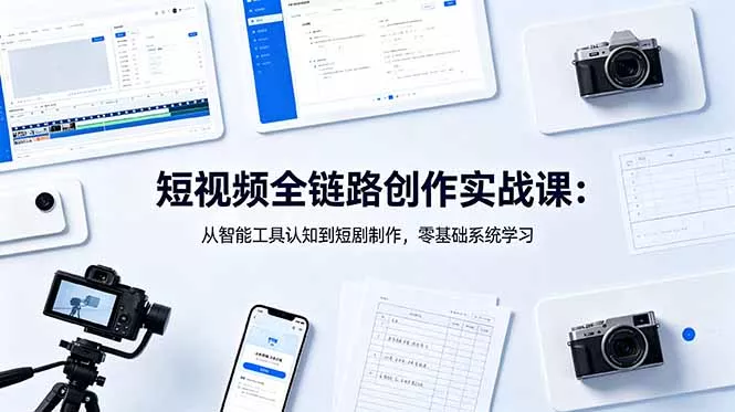 短视频全链路创作实战课：从智能工具认知到短剧制作，零基础系统学习 - 付费阅读