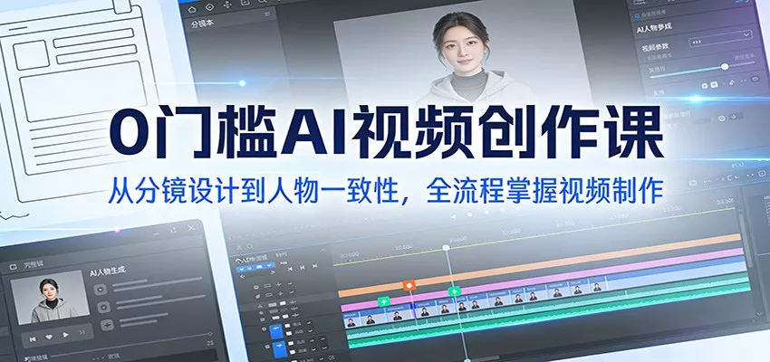 0门槛AI视频创作课：从分镜设计到人物一致性，全流程掌握视频制作 - 付费阅读