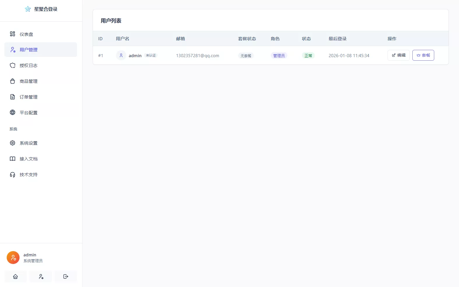 2026全新聚合登录系统源码 一栈式配置全部快捷登录接口