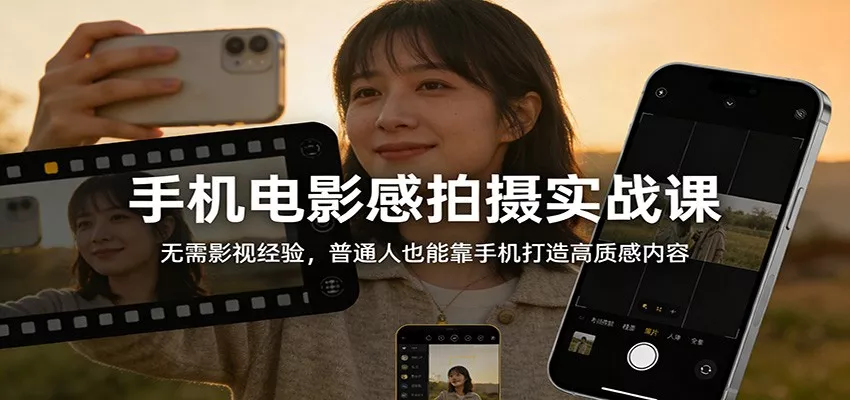 手机电影感拍摄实战课：无需影视经验，普通人也能靠手机打造高质感内容 - 付费阅读