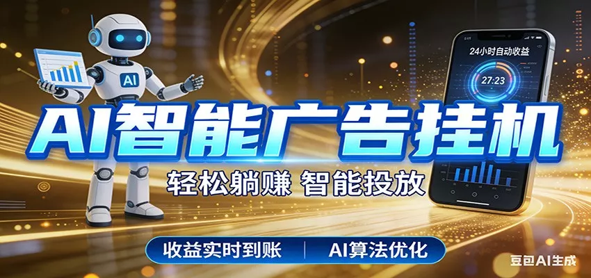 智能广告挂机新时代，利用碎片化时间实现稳定被动收益，AI帮你持续盈利 - 付费阅读
