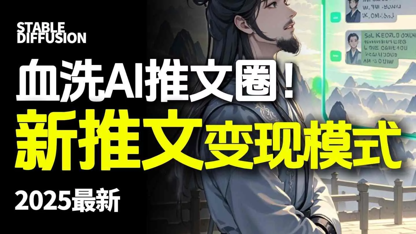 最新AI动态电影漫画小说推文，全流程实操教学，小白也能月入1W+ - 付费阅读