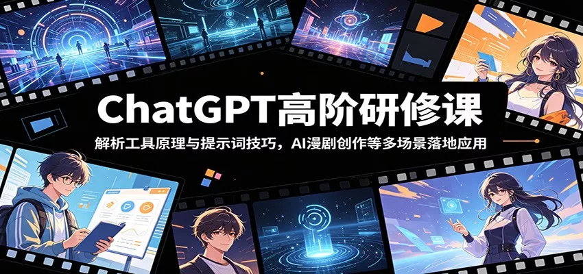ChatGPT高阶研修课：解析工具原理与提示词技巧，AI漫剧创作等多场景落地应用 - 付费阅读