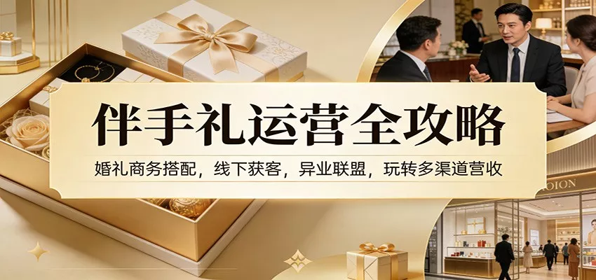 伴手礼运营全攻略：婚礼商务搭配，线下获客，异业联盟，玩转多渠道营收 - 付费阅读