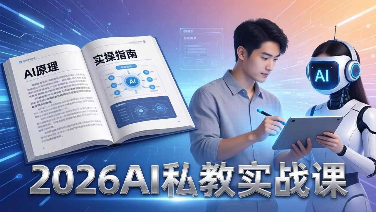 2026AI私教实战课：从AI原理到全场景实操，零基础学会用AI提效+单人单干创业 - 付费阅读