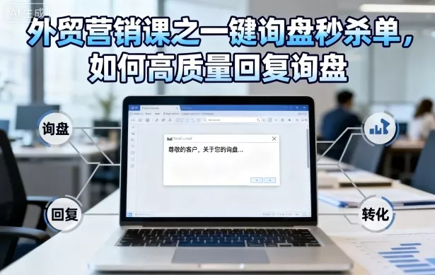 外贸营销课之一键询盘秒杀单，如何高质量回复询盘 - 付费阅读