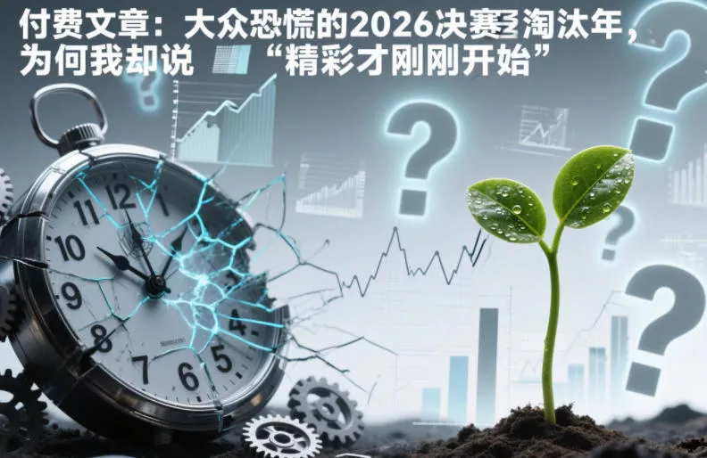 付费文章：大众恐慌的2026决赛淘汰年，为何我却说“精彩才刚刚开始”？ - 付费阅读