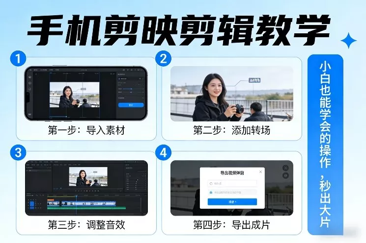 手机剪映剪辑教学，小白也能学会的操作，秒出大片 - 付费阅读