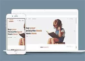 儿童书籍网上商店HTML5模板下载 - 付费阅读