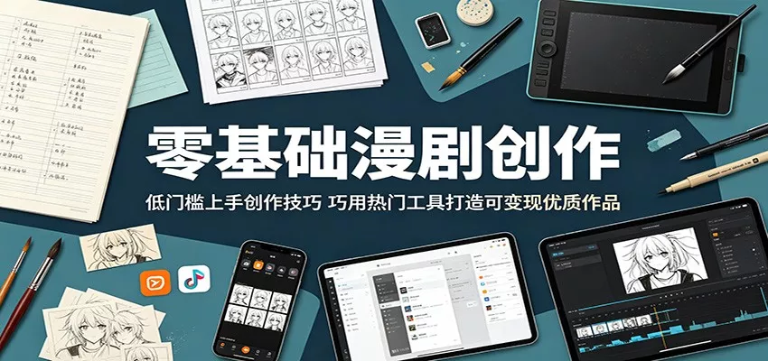 零基础漫剧创作：低门槛上手创作技巧，巧用热门工具打造可变现优质作品 - 付费阅读