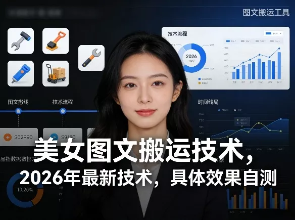 美女图文搬运技术，2026年最新技术，具体效果自测 - 付费阅读