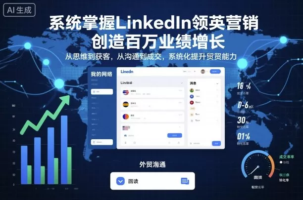 系统掌握LinkedIn领英营销，创造百万业绩增长，从思维到获客，从沟通到成交，系统化提升外贸能力 - 付费阅读