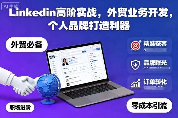 Linkedin高阶实战，外贸业务开发，个人品牌打造利器 - 付费阅读