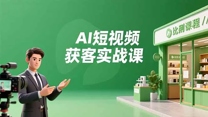AI短视频获客实战课，数字人创作、实体行业应用、精准引流，30天获取客源月入6万+ - 付费阅读