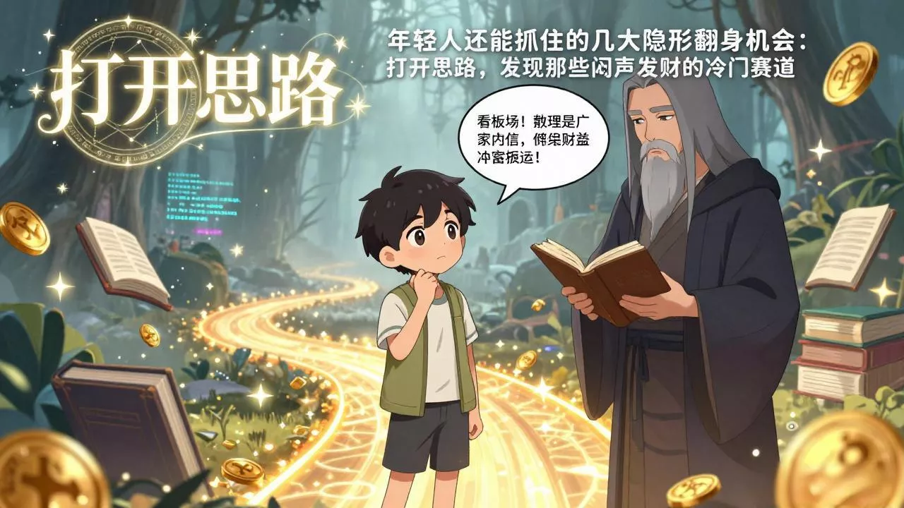 付费文1+2：年轻人还能抓住的几大隐形翻身机会：打开思路，发现那些闷声发财的冷门赛道 - 付费阅读