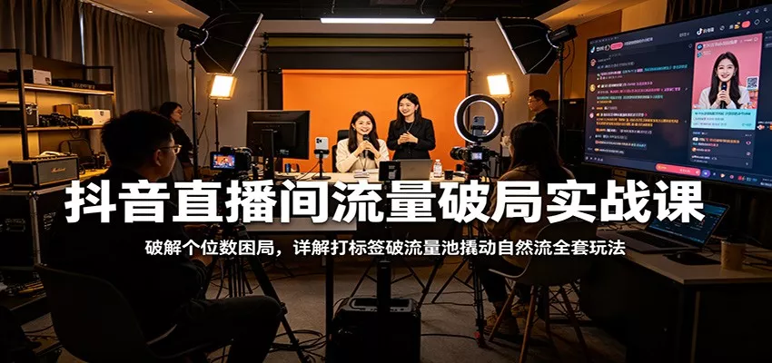 抖音直播间流量破局实战课：破解个位数困局，详解打标签破流量池撬动自然流全套玩法 - 付费阅读