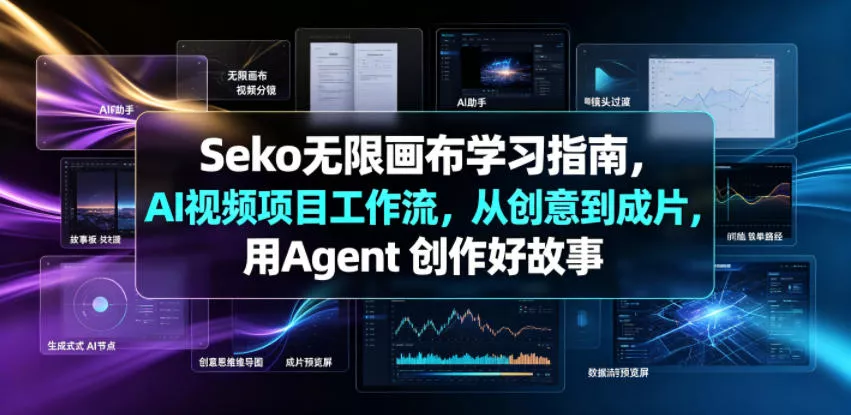 Seko无限画布学习指南，AI视频项目工作流，从创意到成片，用Agent 创作好故事 - 付费阅读