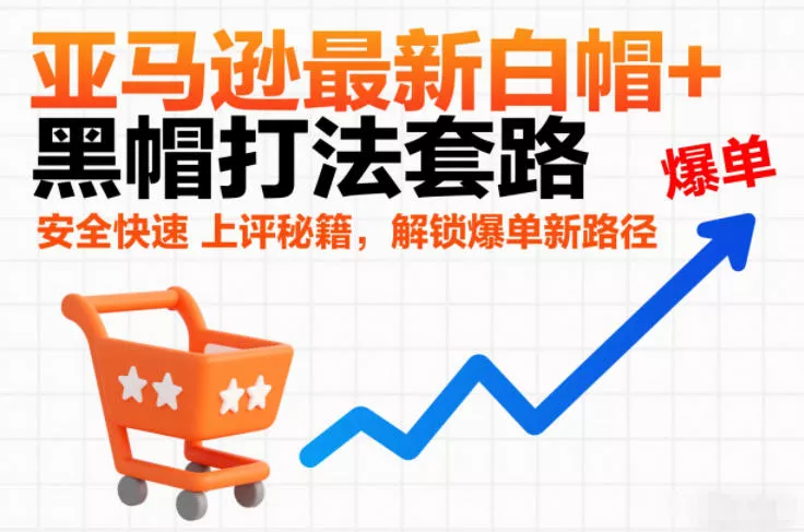 亚马逊最新白帽+黑帽打法套路，安全快速上评秘籍，解锁爆单新路径 - 付费阅读
