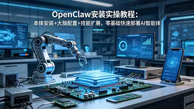 OpenClaw安装实操教程：本体安装+大脑配置+技能扩展，零基础快速部署AI智能体 - 付费阅读