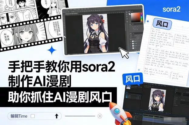 手把手教你用sora2制作AI漫剧，助你抓住AI漫剧风口 - 付费阅读