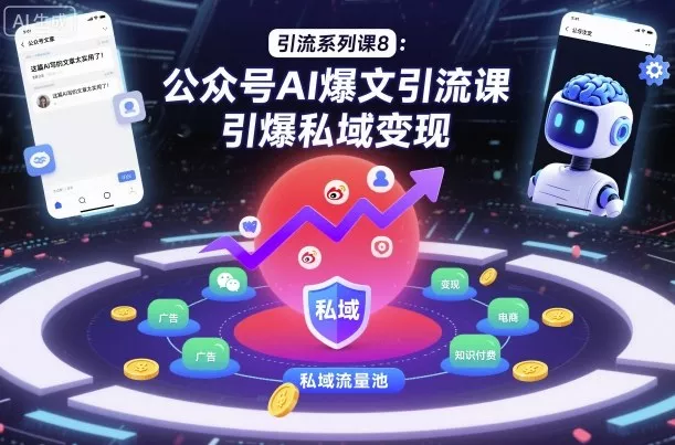 引流系列课8：公众号AI爆文引流课，引爆私域变现 - 付费阅读