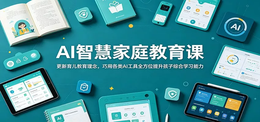 AI智慧家庭教育课：更新育儿教育理念，巧用各类AI工具全方位提升孩子综合学习能力 - 付费阅读