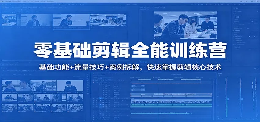 零基础剪辑全能训练营：基础功能+流量技巧+案例拆解，快速掌握剪辑核心技术 - 付费阅读