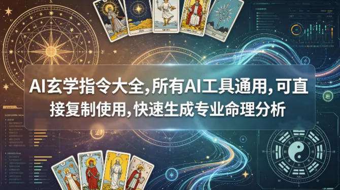 AI玄学指令大全，所有AI工具通用，可直接复制使用，快速生成专业命理分析 - 付费阅读
