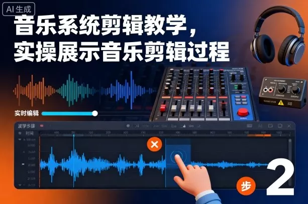音乐系统剪辑教学，实操展示音乐剪辑过程 - 付费阅读