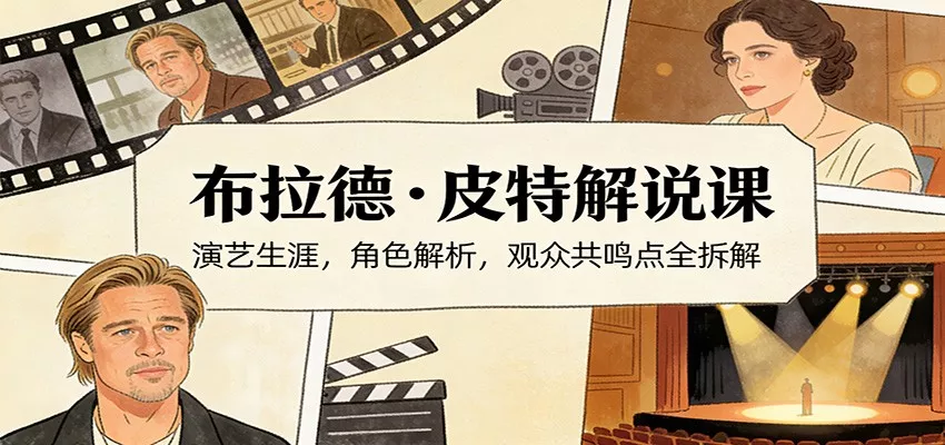 演员说-布拉德.皮特解说课：演艺生涯，角色解析，观众共鸣点全拆解 - 付费阅读
